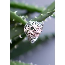 etNox - Mond Pentagramm Silver - Bague - gris - 53 mm - Argent Sterling 925,Argent
