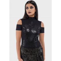 Killstar - Evernight - Haut - noir - L - 95% Viscose, 5% Élasthanne,Viscose