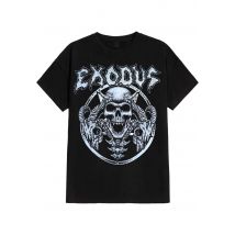 Exodus - Horns Skull - T-Shirt - noir - S - 100% Coton