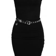 Foxblood - Signature Circle Stud Black - Ceinture - noir - XL/XXL - 100% Polyester