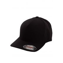 Flexfit - 5 Panel Blk - Casquette - noir - S/M - 95 % polyester, 5 % élasthanne