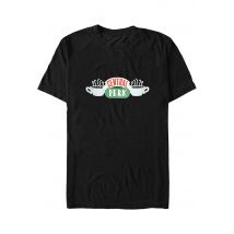 Friends - Central Perk Classic Logo - T-Shirt - noir - S - 100% Coton,Jersey