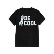 Frozen - Be Cool - T-Shirt - noir - L - 100% Coton,Jersey