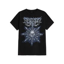 Frozen Soul - Skull Flake - T-Shirt - noir - M - 100% Coton