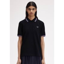 Fred Perry - Twin Tipped Navy/Ultra Violet/Ultra Violet - Polo - bleu - Small - 100% Coton,Coton