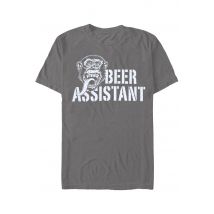 Gas Monkey Garage - Beer Assistant Grey - T-Shirt - gris - S - 100% Coton,Jersey