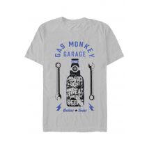 Gas Monkey Garage - Work & Play Grey - T-Shirt - gris - S - 90 % coton, 10 % polyester,Jersey