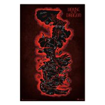 House Of The Dragon - Westeros Map Maxi - Poster