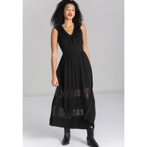 Hellbunny - Mortem Maxi Black - Robe - noir - L - 100% Viscose,Viscose