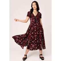 Hellbunny - Doomed - Robe - bordeaux - XXL - 100% Viscose,Viscose