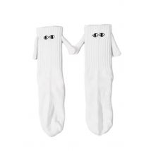 Koi Footwear - Hand Holding - Chaussettes - blanc - Onesize - 73% Coton 25% Polyester 2% Élasthanne,Coton