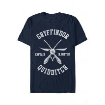 Harry Potter - Captain H Potter - T-Shirt - bleu - L - 100% Coton,Jersey