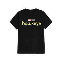 Hawkeye - Logo - T-Shirt - noir - L - 100% Coton,Jersey