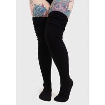 Killstar - Hecate Slouch - Chaussettes - noir - Onesize - 94 % coton, 3 % polyester, 3 % élasthanne