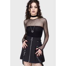 Killstar - Hellrazor Fishnet Black - Haut - noir - Onesize - gid://shopify/Metaobject/55958765805,Engrener