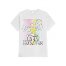 Hercules - Lift White - T-Shirt - blanc - XXL - 100% Coton,Jersey