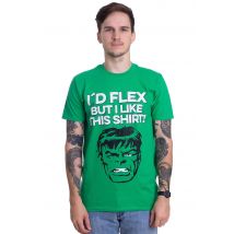Hulk - I'd Flex Green - T-Shirt - vert - L - 100% Coton,Jersey
