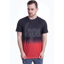 HYPE. - Fade Black/Red - T-Shirt - noir - XS - 95 % polyester, 5 % élasthanne,Jersey