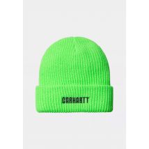 Carhartt WIP - Industry Lumo Green/Black - Bonnet - vert - Onesize - 100% Polyacrylique,Tricots