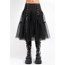 Tripp NYC - Tutu Ribbon Tulle Skirt Black - Jupe - noir - S - 97% coton, 3% élasthanne