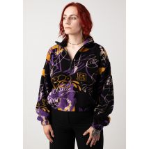 Iriedaily - Arkta Teddy Black Purple - Pull-over - violet - S - 100% Polyester,Toison