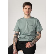 Iriedaily - Peaceride Emb Dark Slate - T-Shirt - gris - L - 100% coton biologique