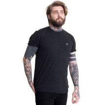 Iriedaily - Retain Black Melange - T-Shirt - noir - XXL - 52% coton, 48% polyester,Jersey