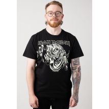 Brandit x Iron Maiden - Eddy Glow - T-Shirt - noir - L - 100% Coton,Jersey