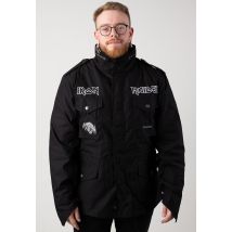 Brandit x Iron Maiden - IRM M65 - Veste - noir - L - Extérieur : 100 % polyester ; Doublure : 100 % polyester,Toile