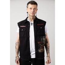 Brandit x Iron Maiden - Number Of The Beast Vintage - Gilet - noir - XL - 100% Coton,Coton