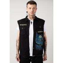 Brandit x Iron Maiden - Fear Of The Dark Vintage - Gilet - noir - L - 100% Coton,Coton