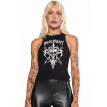 Mary Wyatt - Jax Racer Black - Haut - noir - L - 100% Coton,Jersey