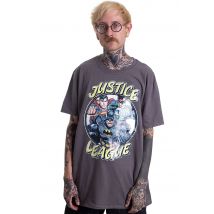 Justice League - Team Grey - T-Shirt - gris - M - 100% Coton,Jersey