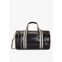Fred Perry - Classic Barrel Black/Ecru - Dufflebag - noir - Onesize - 100% Polyester,Faux cuir