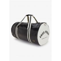 Fred Perry - Classic Large Barrel Black/Ecru - Dufflebag - noir - Onesize - gid://shopify/Metaobject/68981162221,Faux cuir