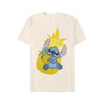 Lilo & Stitch - Pineapple Stitch Beige - T-Shirt - beige - M - 100% Coton,Jersey