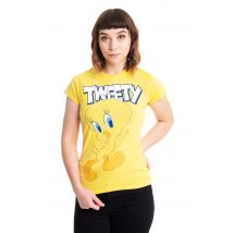 Looney Tunes - Tweety Yellow - Girly - jaune - S - 100% Coton,Jersey