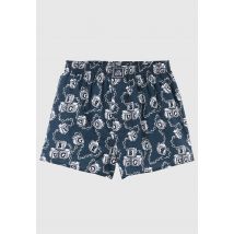Lousy Livin - Bug Grey/Digital Print - Boxers - bleu - L - 100% coton biologique,Coton