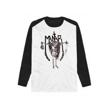 Mantar - Kill All Man White/Black - Tshirt manches longues - blanc - XXL - 100% Coton,Jersey