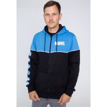 Marvel Comics - Icon Blue - Sweat Zippé - bleu - S - 100% Polyester,Transpirer