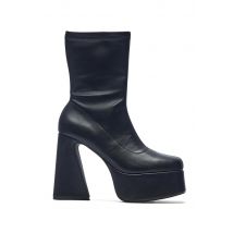 Koi Footwear - Rakot Heeled Black - Chaussures pour fille - noir - EU 36 - Synthetic/Textile/Caoutchouc,Faux cuir