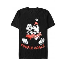 Mickey Mouse - Couple Goals - T-Shirt - noir - M - 100% Coton,Jersey