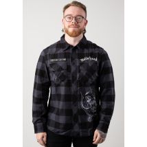 Brandit x Motörhead - Check - Chemise - noir - S - 100% Coton,Flanelle