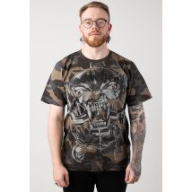 Brandit x Motörhead - Warpig Print Camo - T-Shirt - camouflage - S - 100% Coton,Jersey