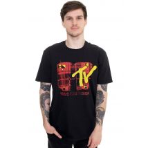 MTV - Plaid - T-Shirt - noir - S - 100% Coton,Jersey