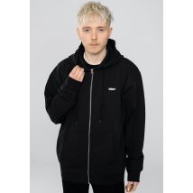Obey - Bold Zip Black - Sweat Zippé - noir - L - 80 % coton, 20 % polyester,Transpirer