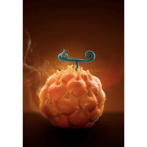 One Piece - Flame-Flame Fruit - Replica - orange - Onesize - Résine,Résine