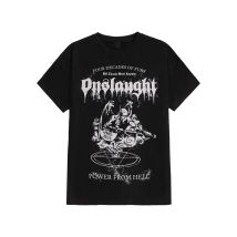 Onslaught - Power From Hell - T-Shirt - noir - S - 100% Coton