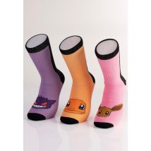 Pokémon - Gengar Charmander & Eevee 3 Pack Multicolored - Chaussettes - multicolore - EU 35-38 - 75% coton, 25% polyester