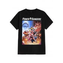 Power Rangers - Poster - T-Shirt - noir - L - 100% Coton,Jersey